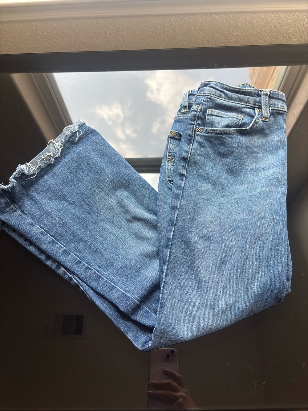 Lee Women's Straight Leg Jeans in Light Blue Wash